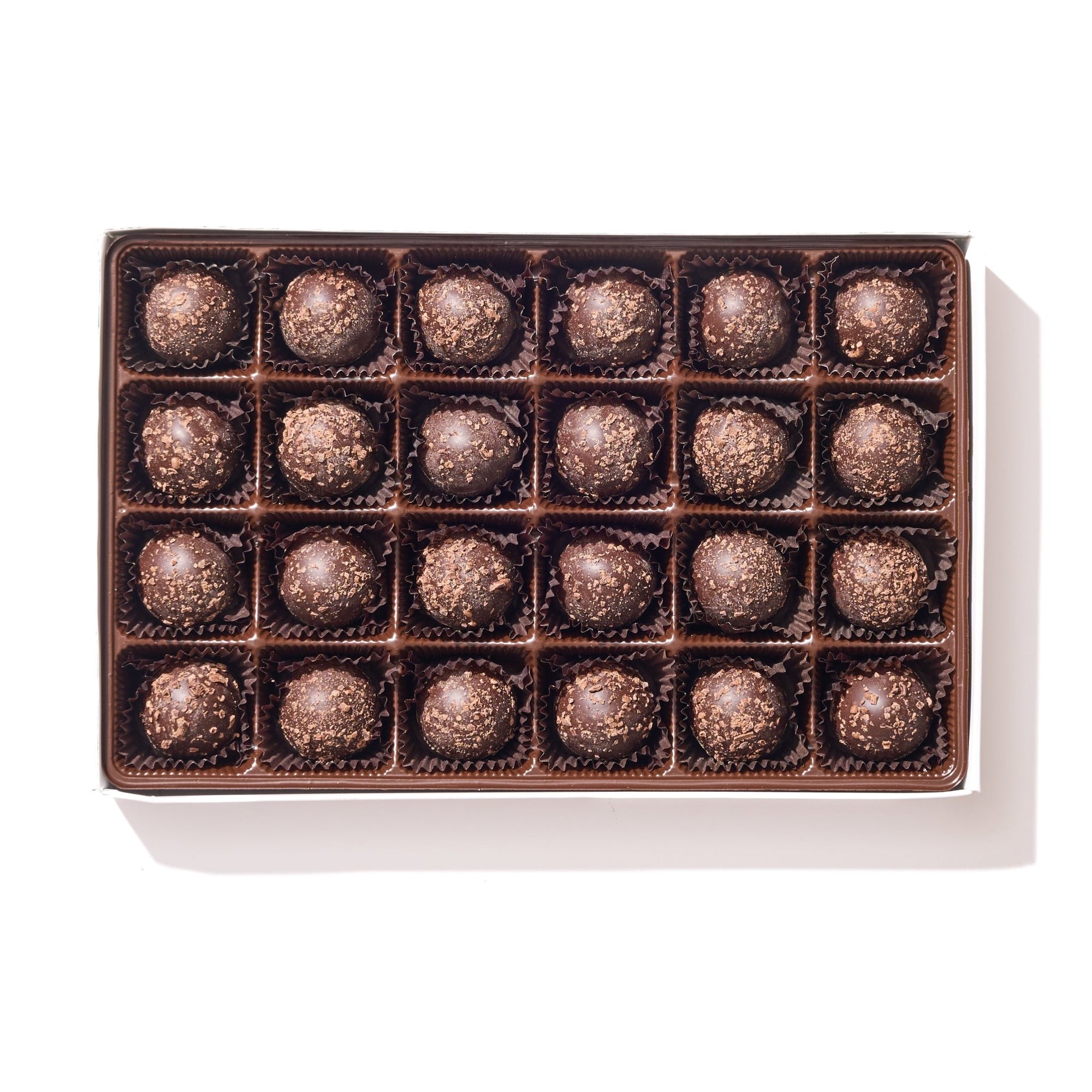 Dark Chocolate Truffles Gift Box - 24 Piece - Handmade Chocolate | Mueller Chocolate Co.