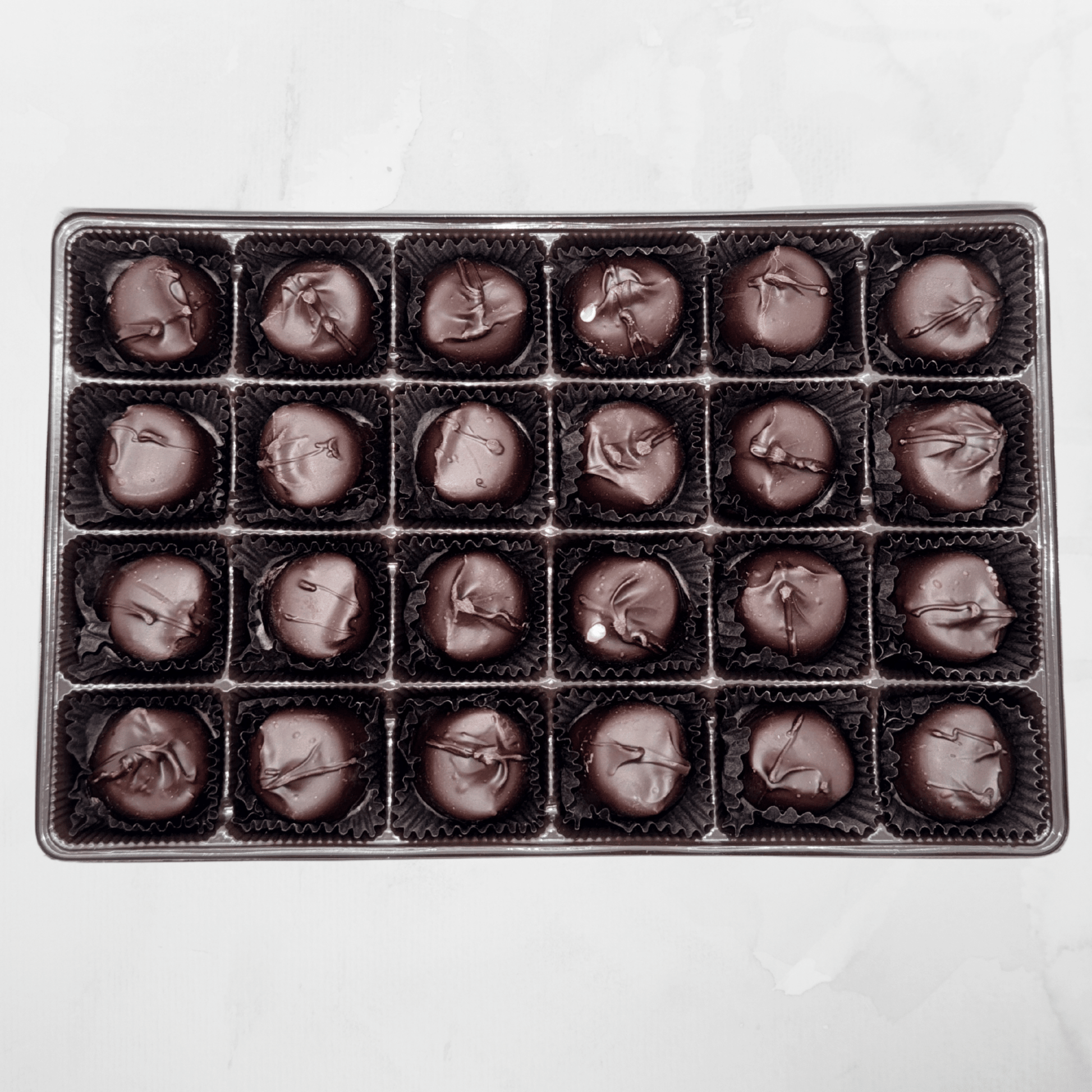 Dark Chocolate Vanilla Butter Creams Holiday Gift Box - Handmade Gift Box | Mueller Chocolate Co.