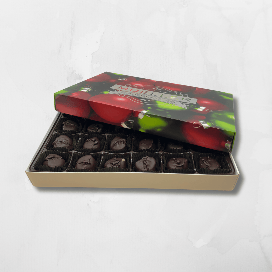 Dark Chocolate Vanilla Butter Creams Holiday Gift Box - Handmade Gift Box | Mueller Chocolate Co.