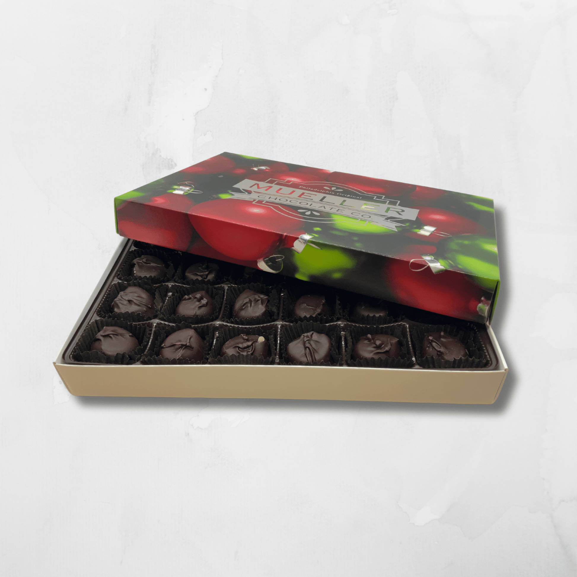 Dark Chocolate Vanilla Butter Creams Holiday Gift Box - Handmade Gift Box | Mueller Chocolate Co.