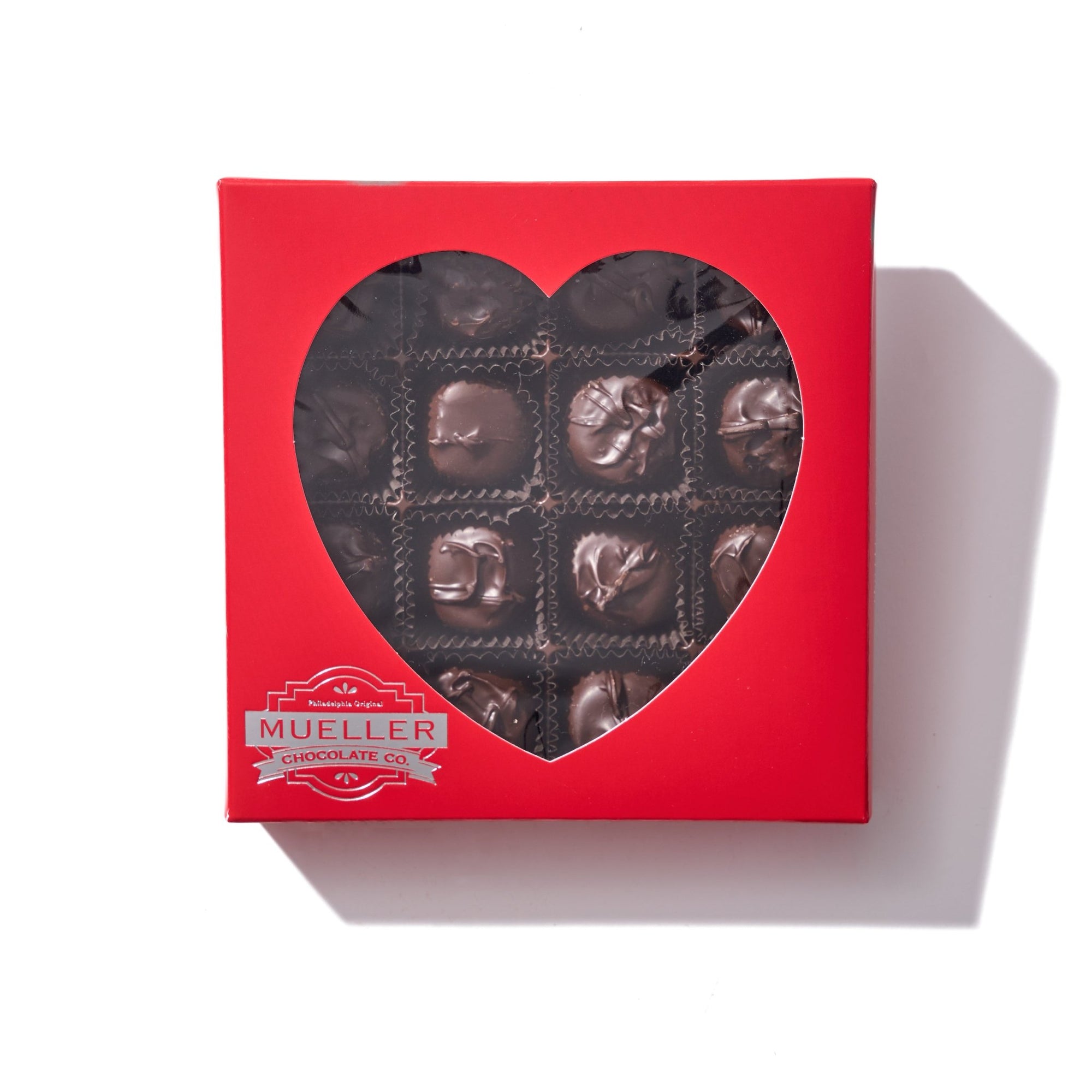 Dark Chocolate Vanilla Buttercream Valentine Gift Box - Handmade Gift Box | Mueller Chocolate Co.