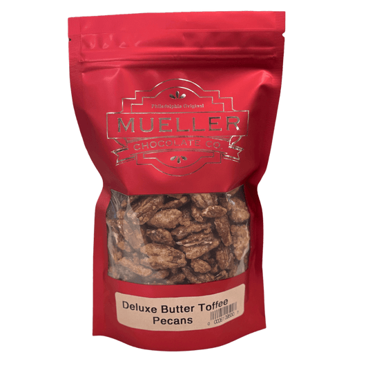 Deluxe Butter Toffee Pecan Holiday Bag - Handmade Chocolate | Mueller Chocolate Co.