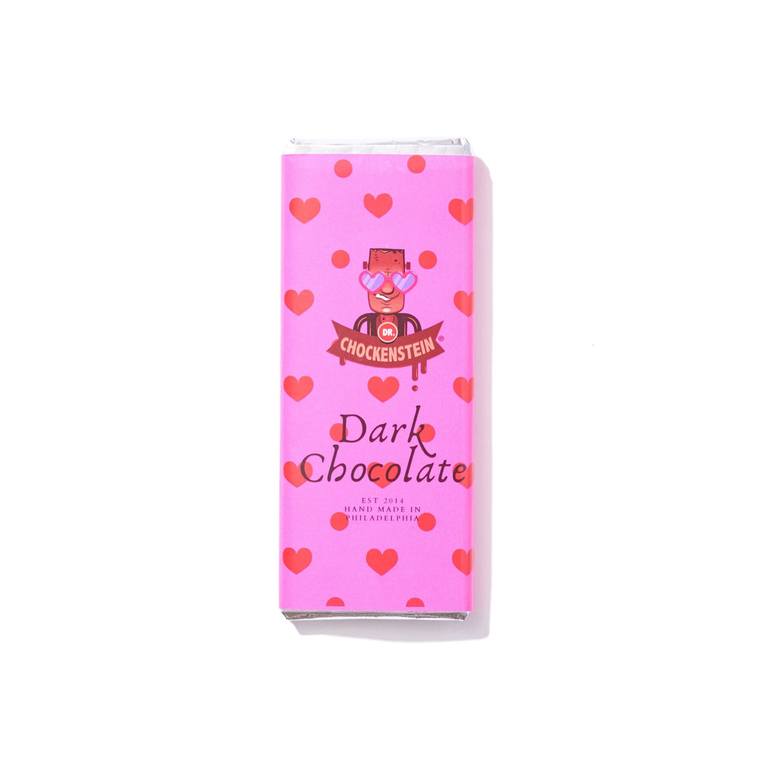 Dr. Chockenstein® Valentine Dark Chocolate Bar - Handmade Gift Box | Mueller Chocolate Co.