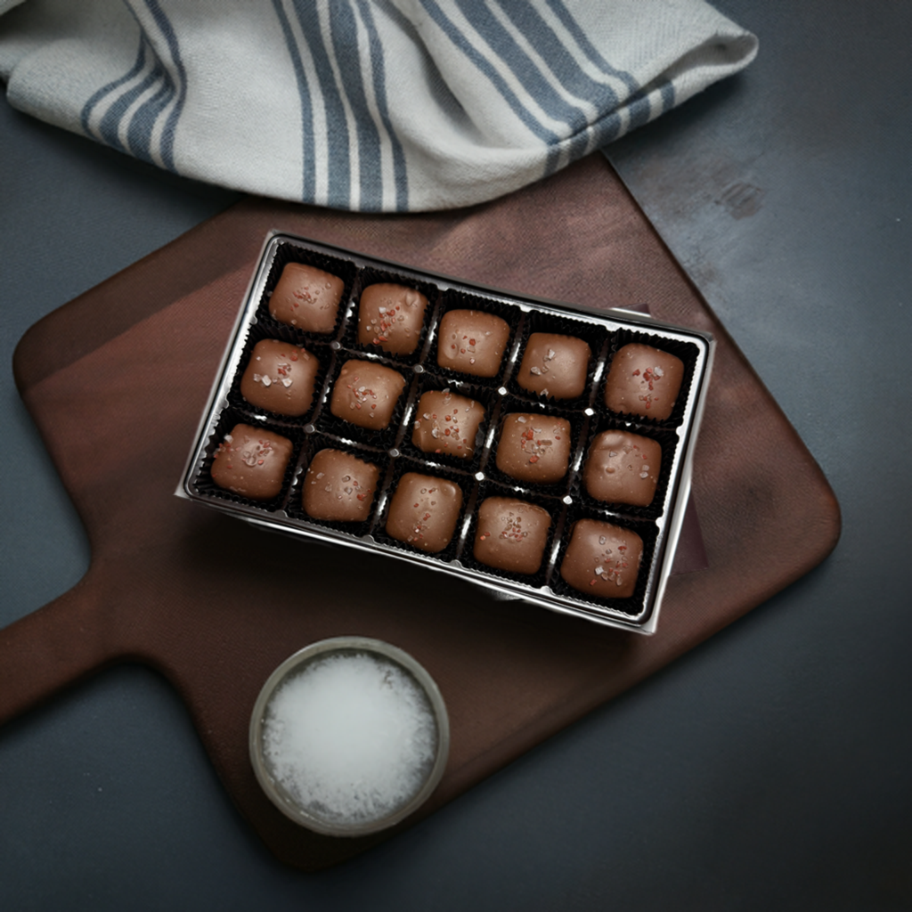 Indulge in Chocolate Sea Salt Caramels - Perfect Blend of Sweetness and Savory Goodness"