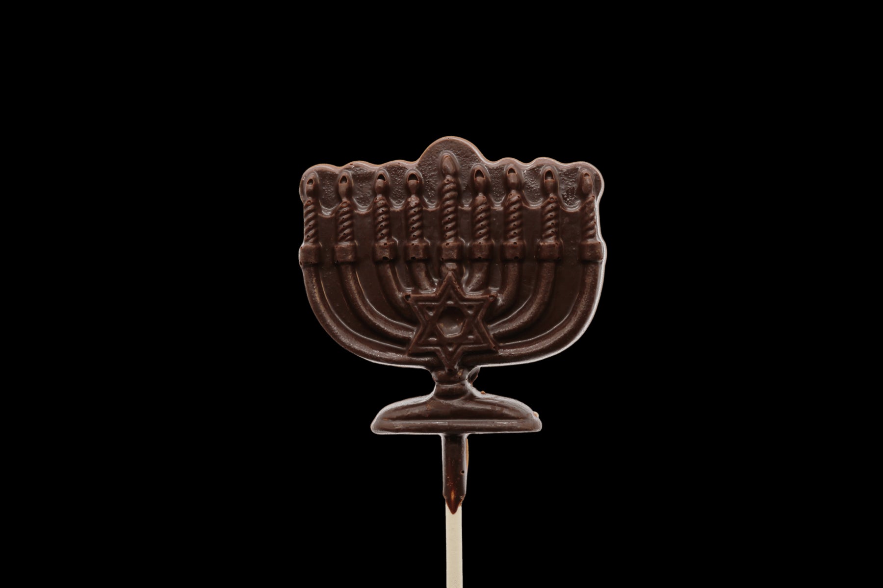 Hanukkah Menorah Chocolate Pop - Handmade Chocolate | Mueller Chocolate Co.