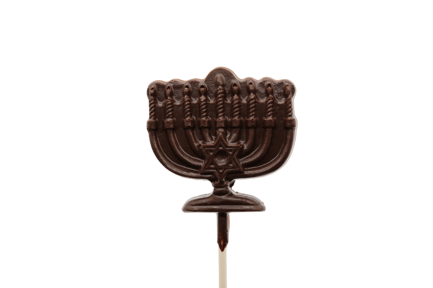 Hanukkah Menorah Chocolate Pop - Handmade Chocolate | Mueller Chocolate Co.