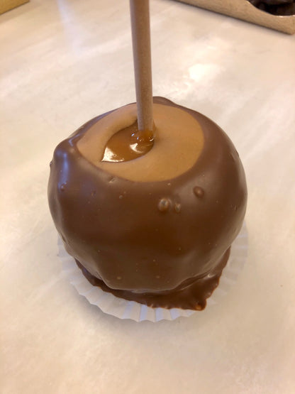 Peanut Butter And Milk Chocolate Double Dipped Caramel Apple 
