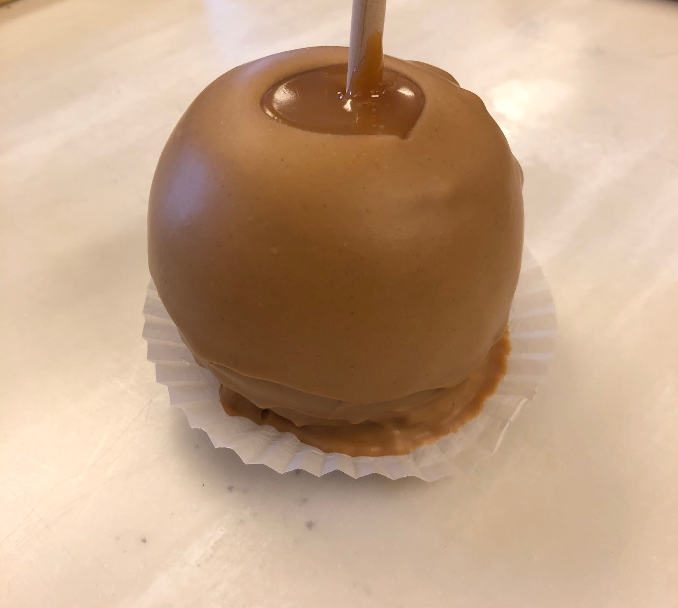 Peanut Butter Chocolate DIpped Caramel Apple