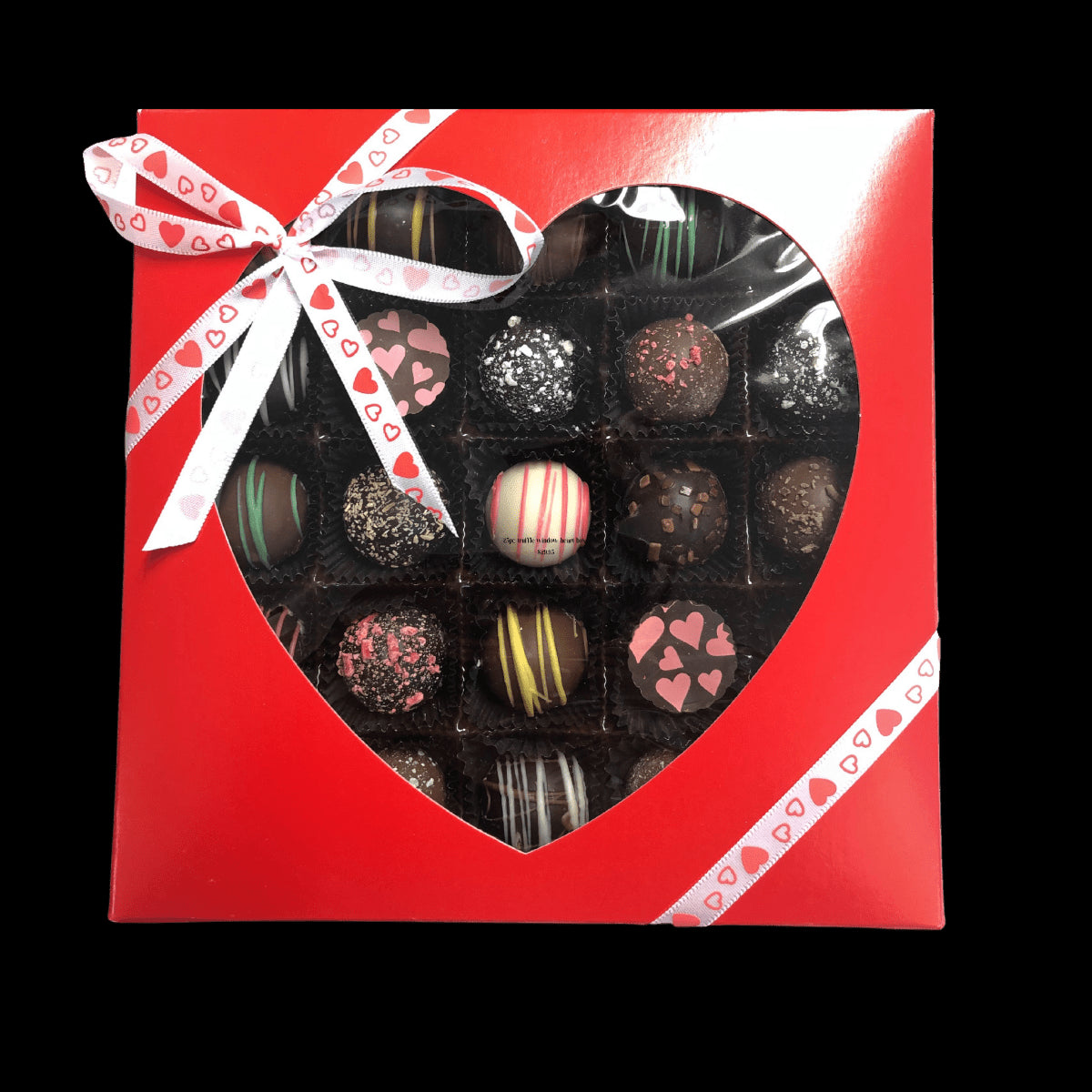 Large Truffle Heart Window Box - Handmade Gift Box | Mueller Chocolate Co.