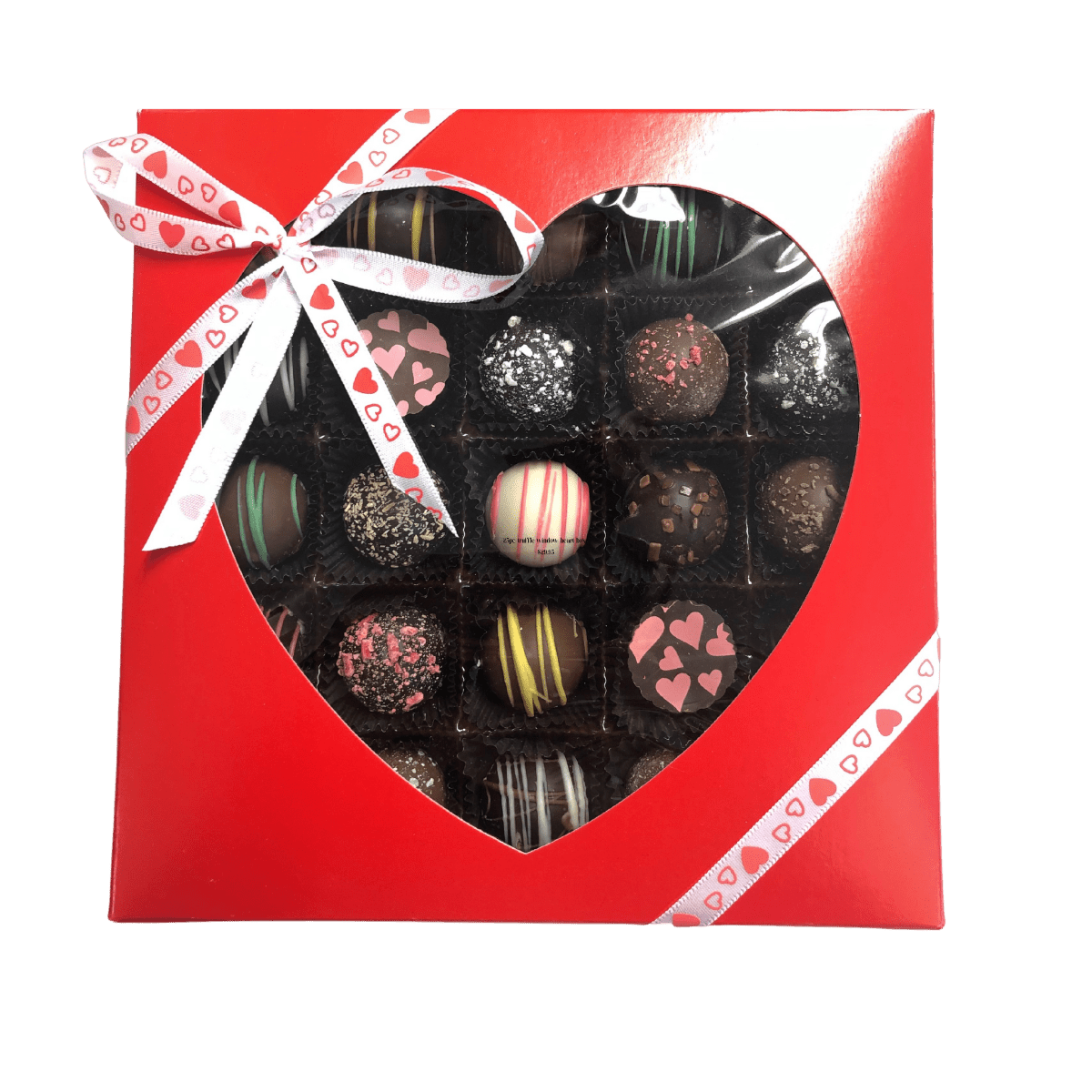 Large Truffle Heart Window Box - Handmade Gift Box | Mueller Chocolate Co.