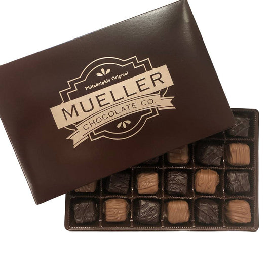 Milk and Dark Raspberry Jellies - Handmade Chocolate | Mueller Chocolate Co.