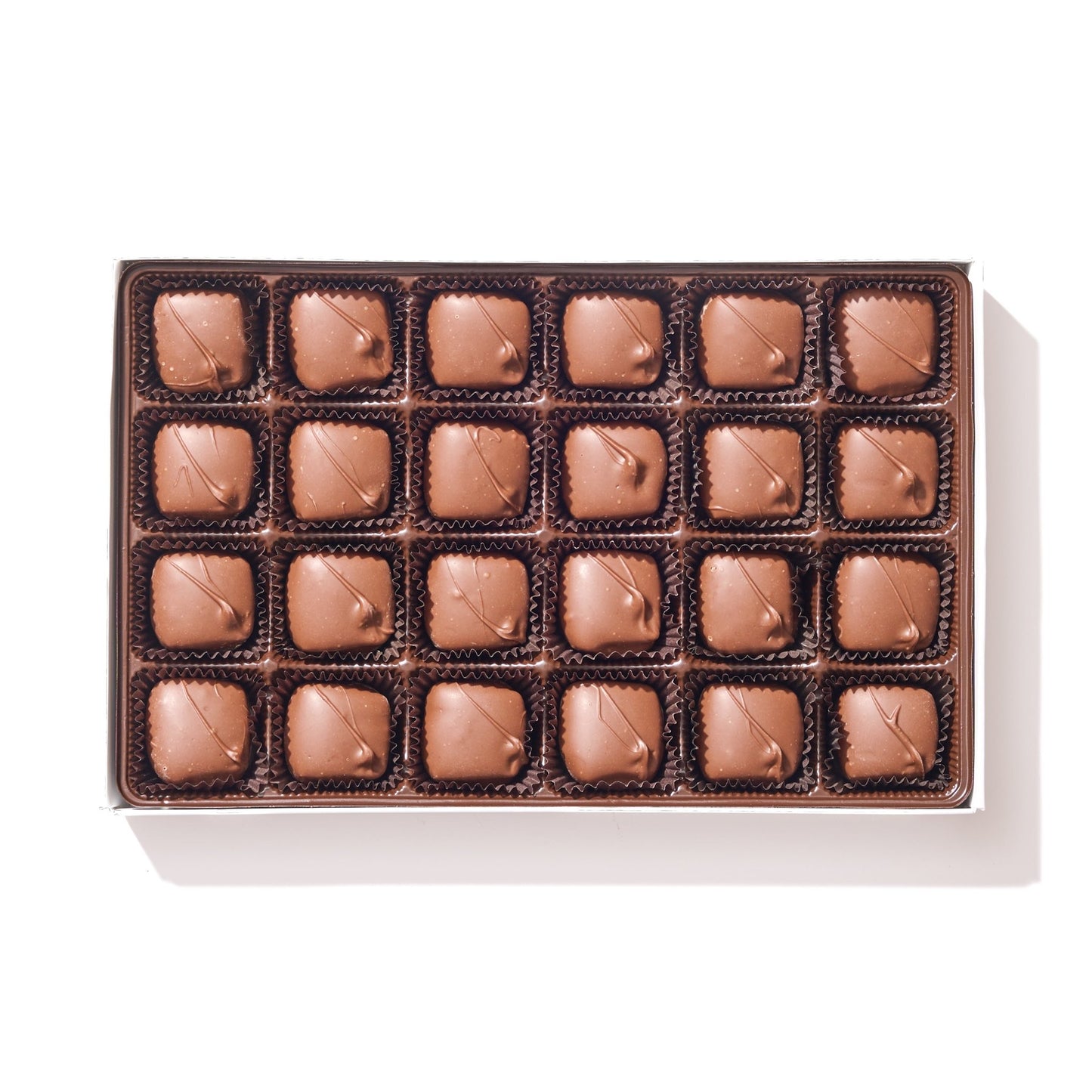 Milk Chocolate Covered Caramels Box 24pc - Handmade Chocolate | Mueller Chocolate Co.