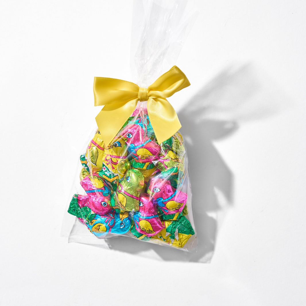 Milk Chocolate Foiled Chicks bags - Handmade Chocolate | Mueller Chocolate Co.