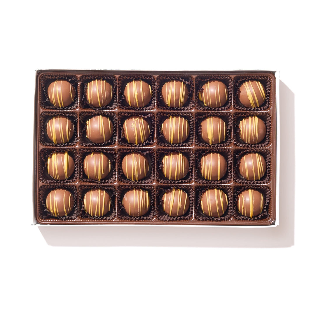 Milk Chocolate Hazelnut Truffle Gift Box – 24 Piece - Handmade Chocolate | Mueller Chocolate Co.