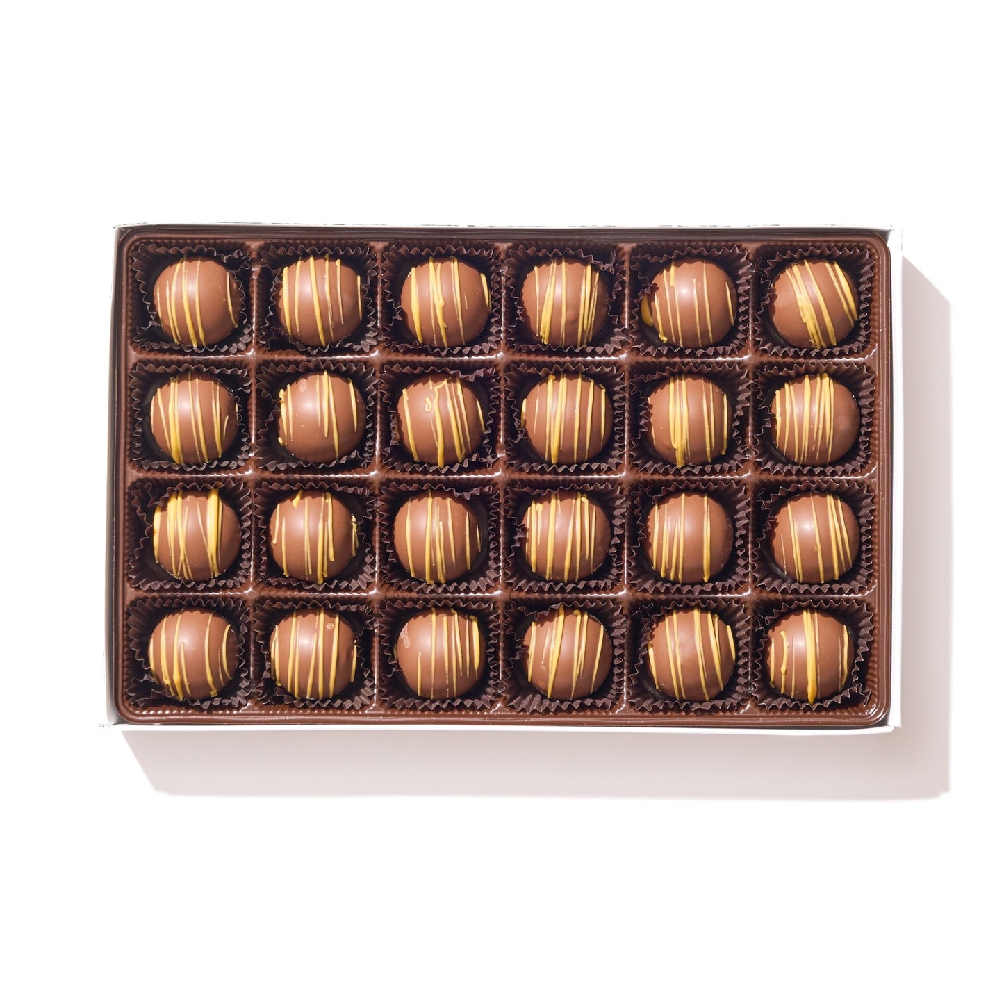 Milk Chocolate Hazelnut Truffle Gift Box – 24 Piece - Handmade Chocolate | Mueller Chocolate Co.