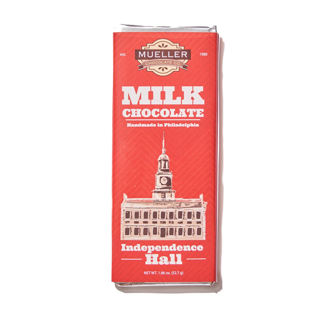 Milk Chocolate Independence Hall Bar - Handmade | Mueller Chocolate Co.