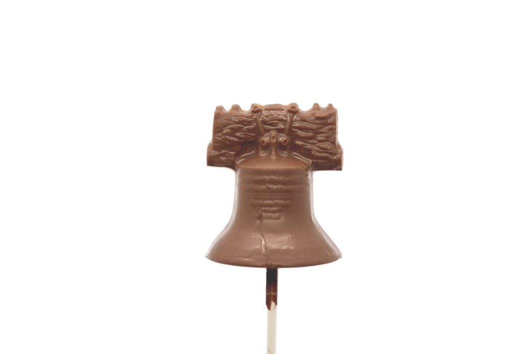 Milk Chocolate Liberty Bell Lollipop - Handmade Chocolate | Mueller Chocolate Co.