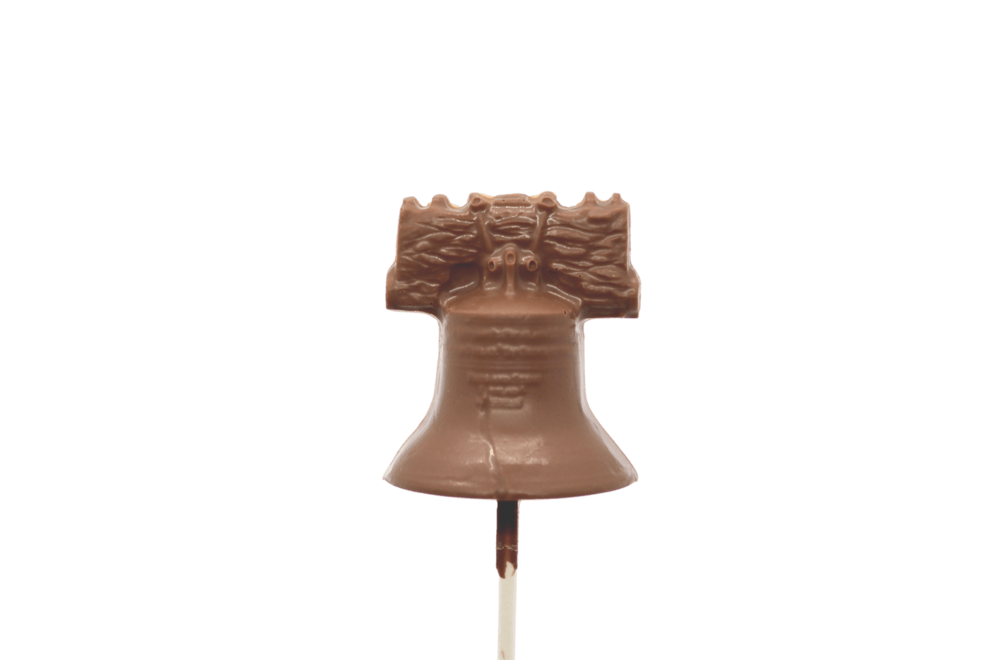 Milk Chocolate Liberty Bell Lollipop - Handmade Chocolate | Mueller Chocolate Co.