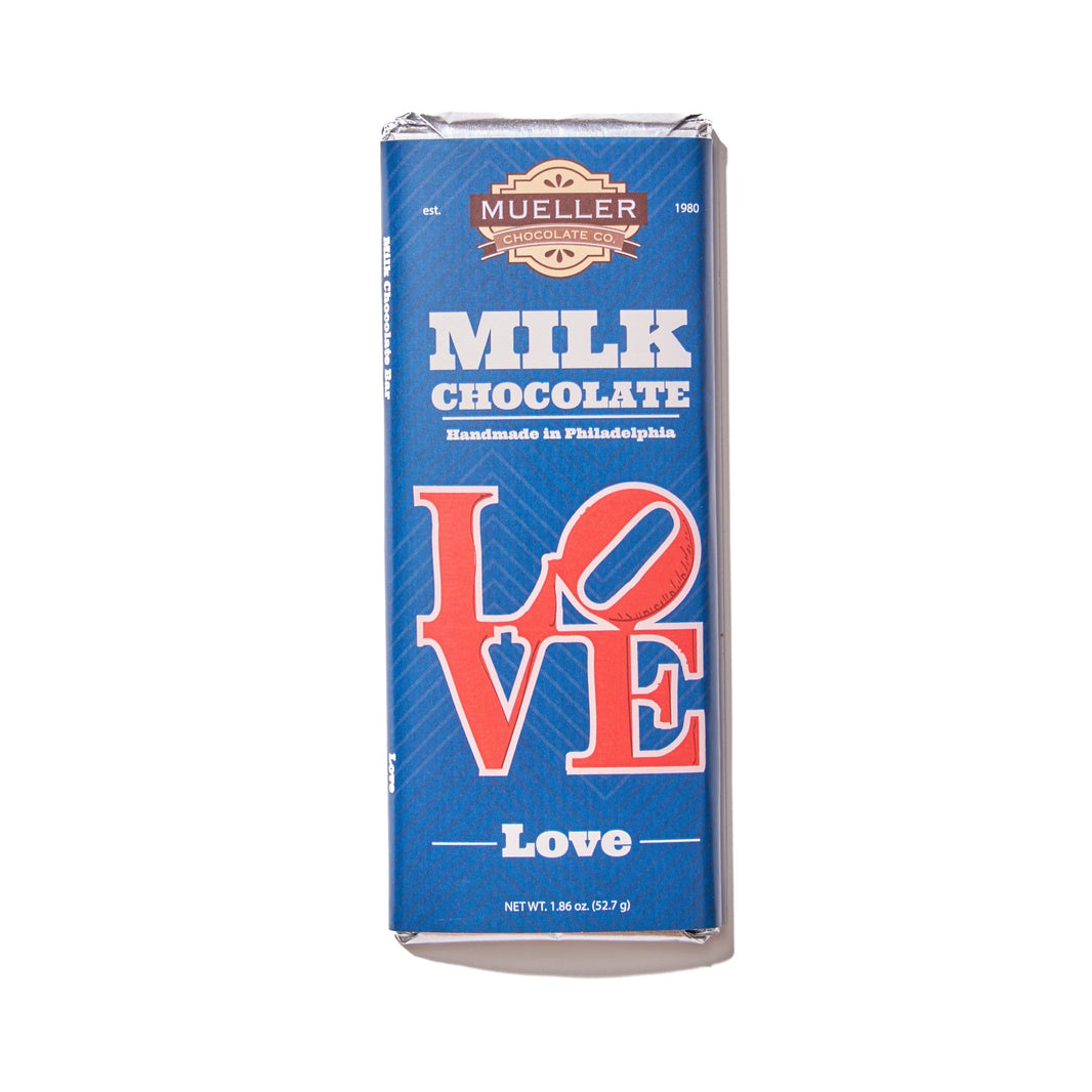 Milk Chocolate LOVE Bar - Handmade | Mueller Chocolate Co.