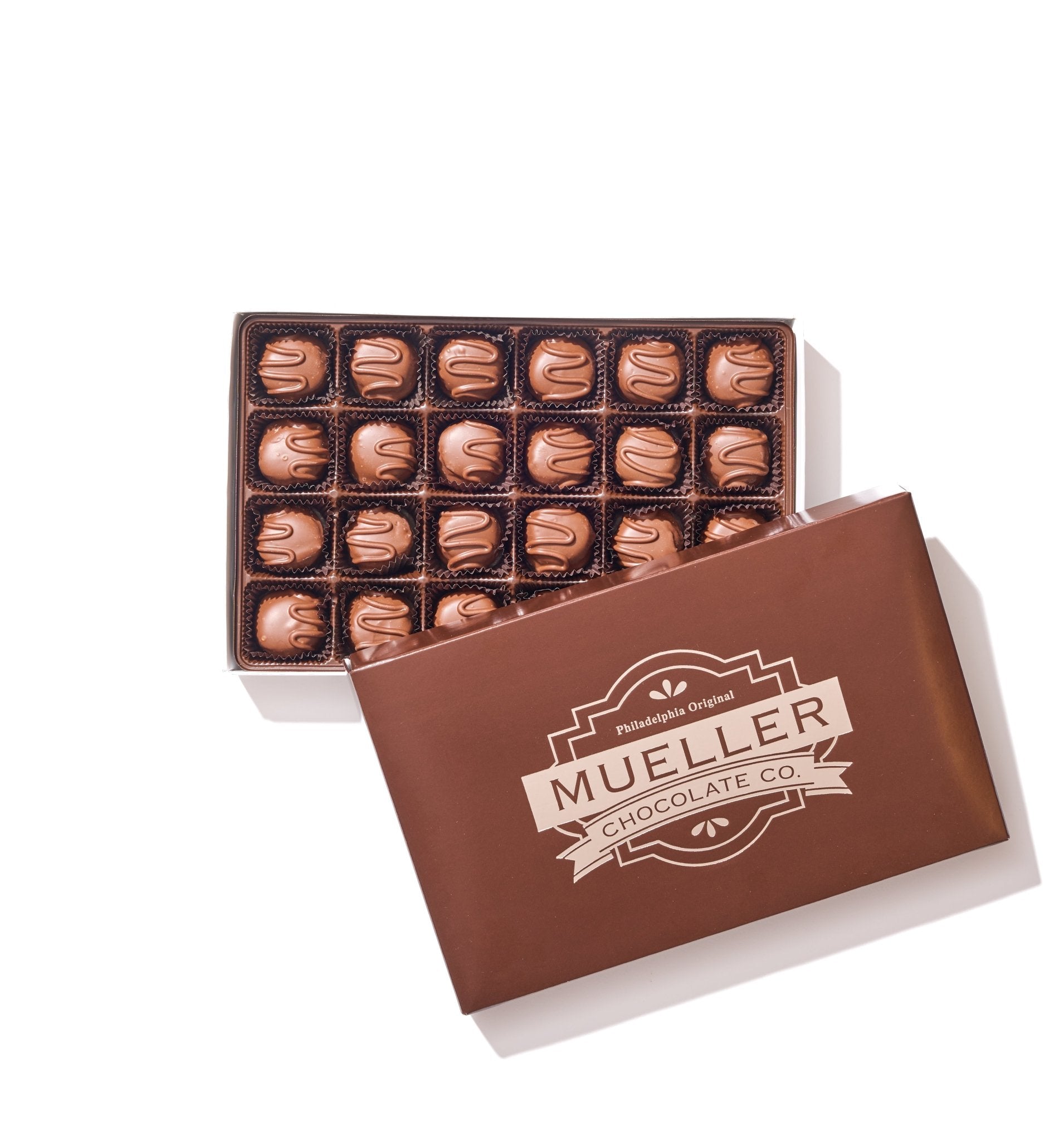Milk Chocolate Maple Creams Gift Box – 24 Piece - Handmade | Mueller Chocolate Co.