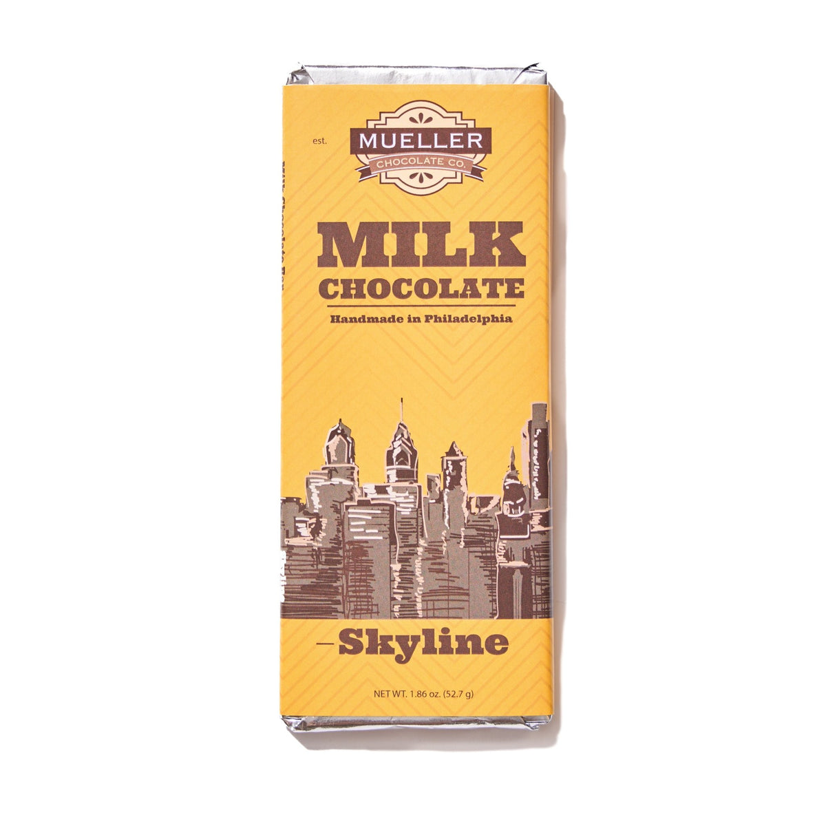Milk Chocolate Philadelphia Skyline Bar - Handmade | Mueller Chocolate Co.