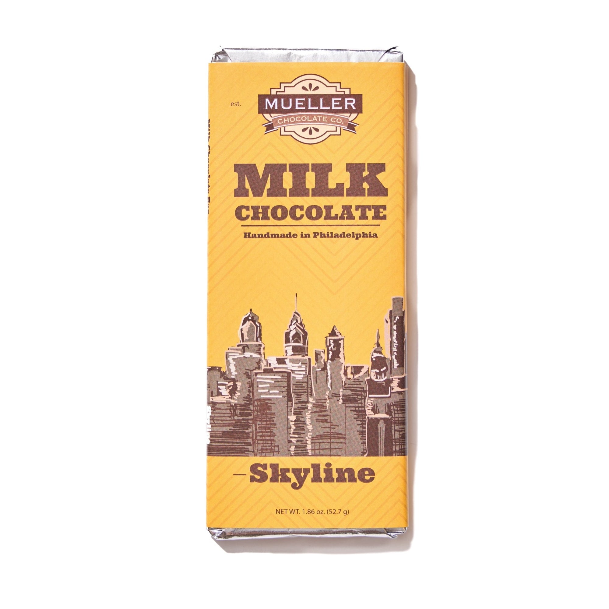 Milk Chocolate Philadelphia Skyline Bar - Handmade | Mueller Chocolate Co.
