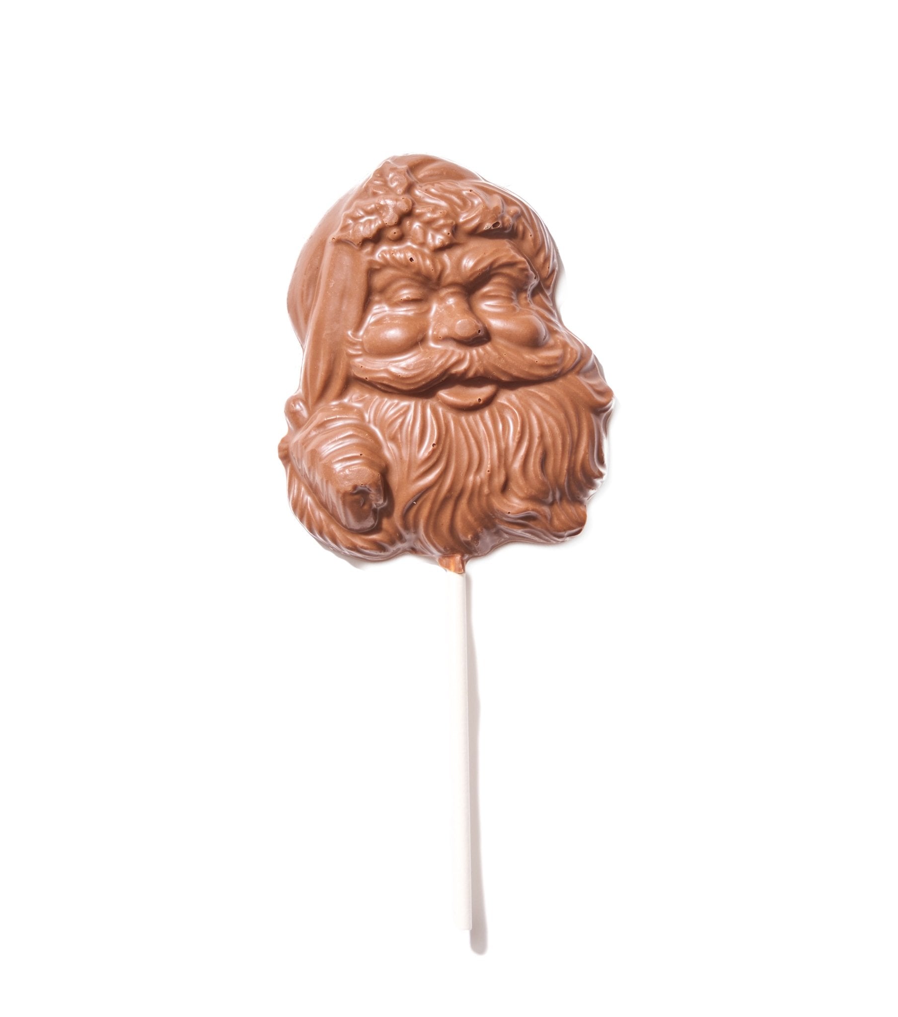 Milk Chocolate Santa Pop - Handmade Chocolate | Mueller Chocolate Co.