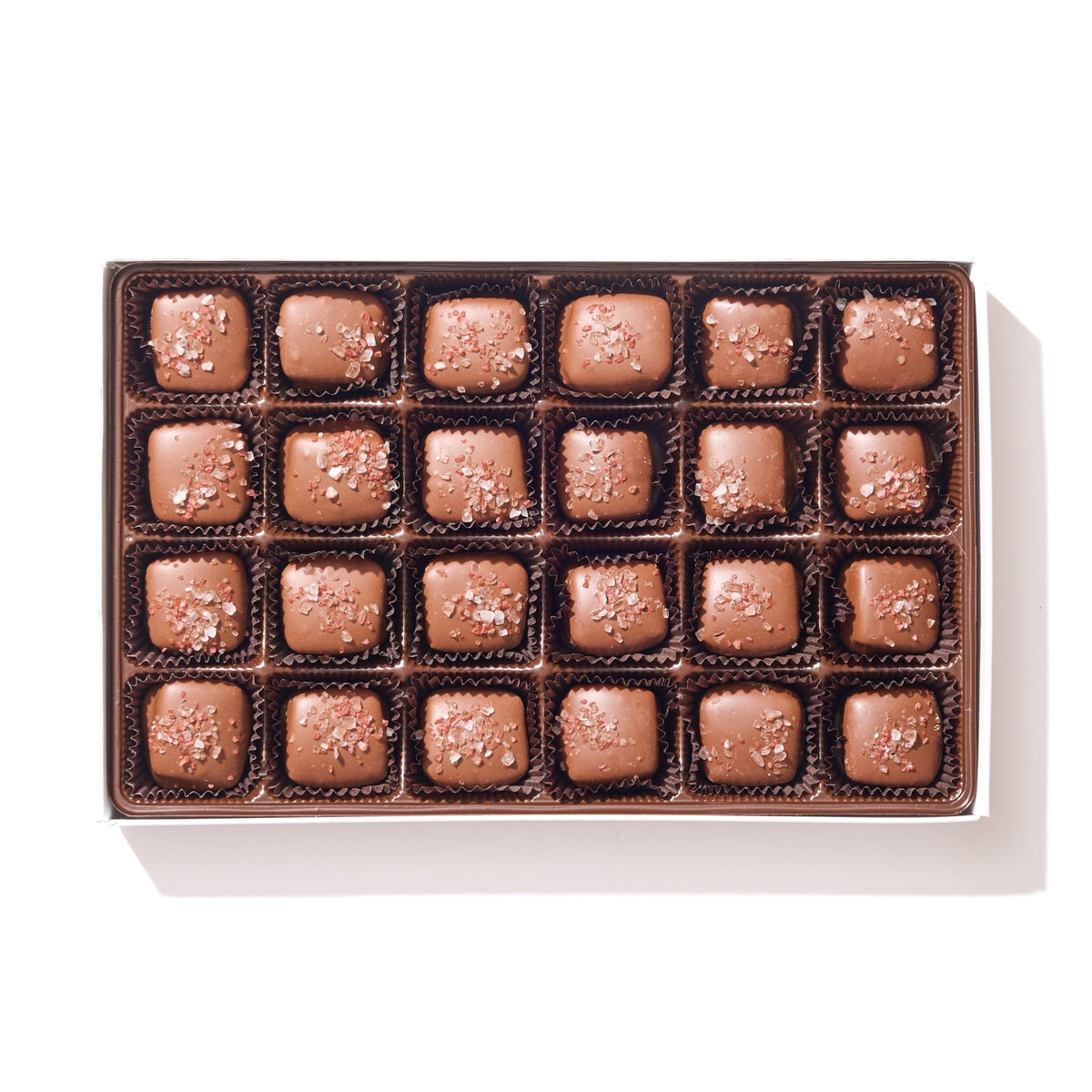 Milk Chocolate Sea Salt Caramel 24 Piece Box - Handmade Gift Box | Mueller Chocolate Co.