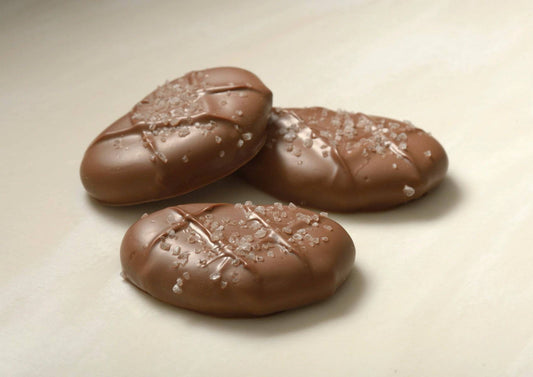 Milk Chocolate Sea Salt Caramel Pretzels – 12 Pack - Handmade Chocolate | Mueller Chocolate Co.