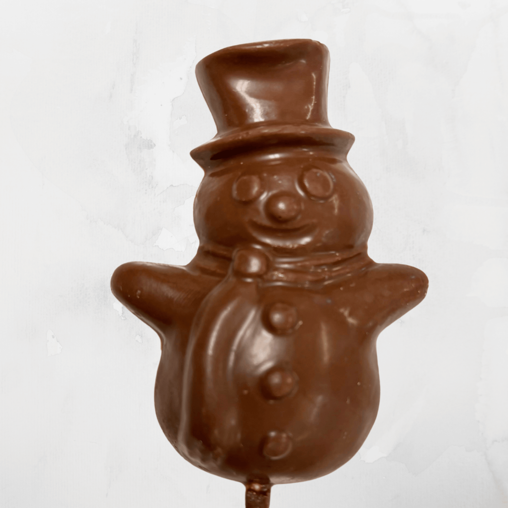 Milk Chocolate Snowman Pop - Handmade Chocolate | Mueller Chocolate Co.