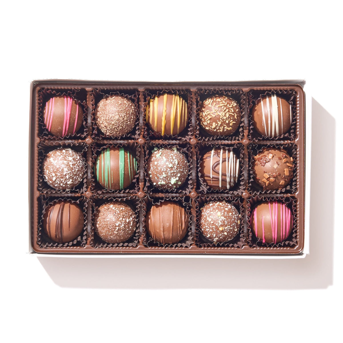 Milk Chocolate Truffle Gift Box – 15 Piece - Handmade | Mueller Chocolate Co.