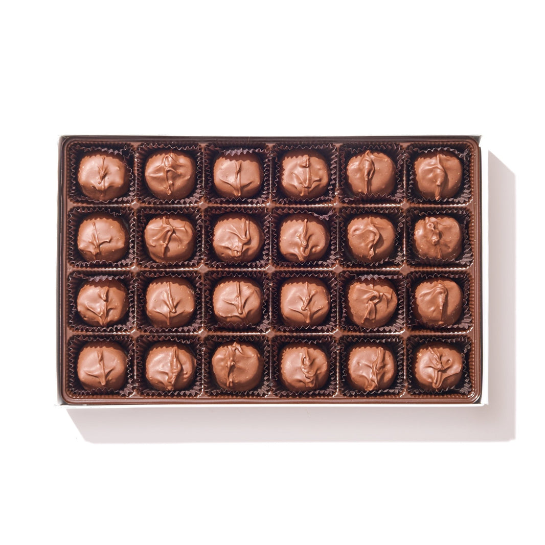 Milk Chocolate Vanilla Buttercreams Gift Box – 24 Piece - Handmade Chocolate | Mueller Chocolate Co.