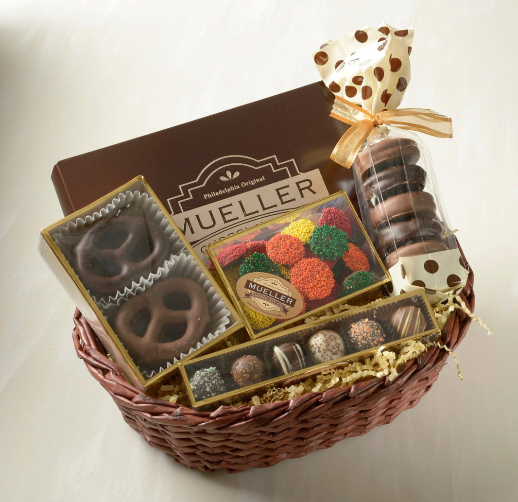 Mueller Basket of Fun - Handmade Gift Tray | Mueller Chocolate Co.