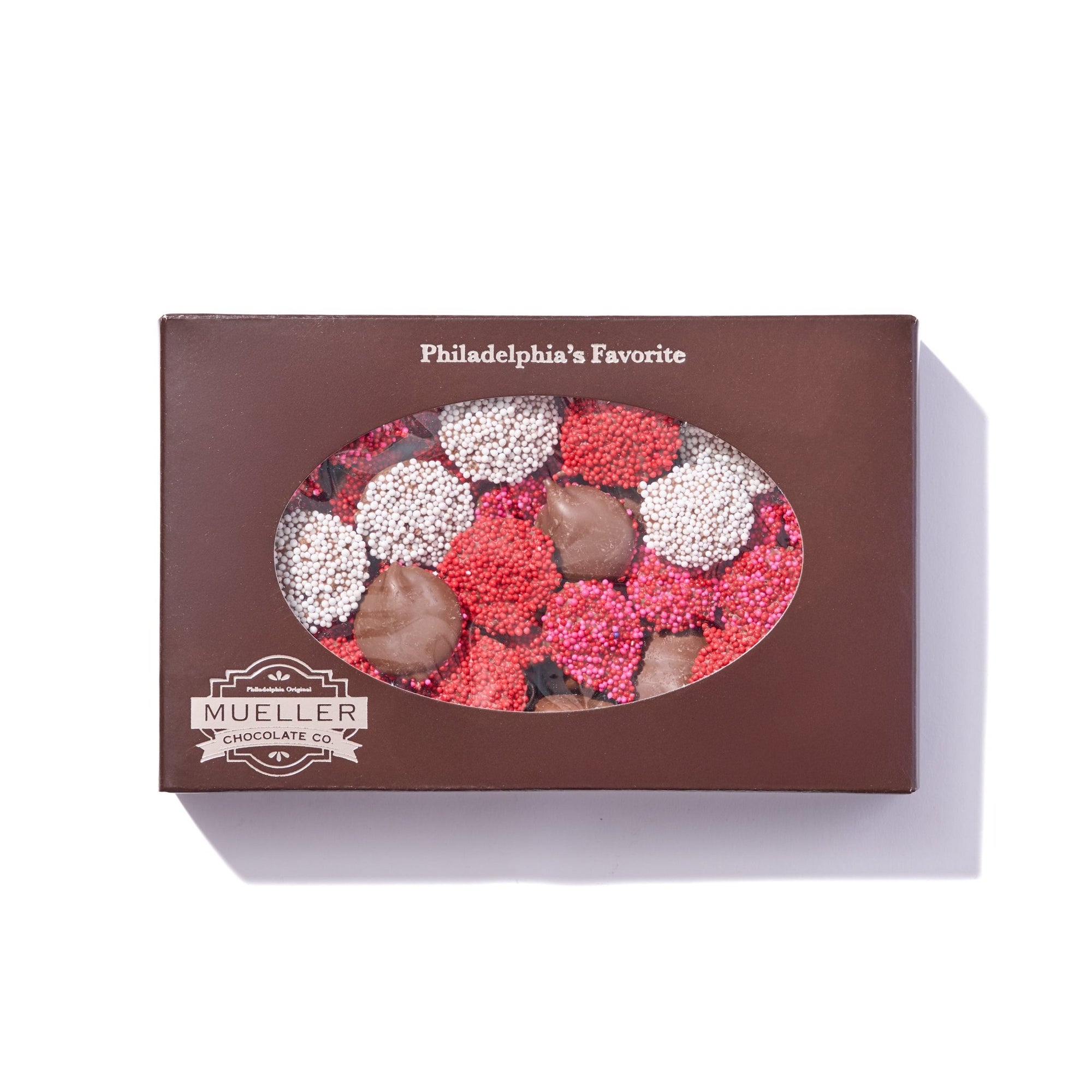 Nonpariels Milk Chocolate Valentine Box - Handmade Gift Box | Mueller Chocolate Co.