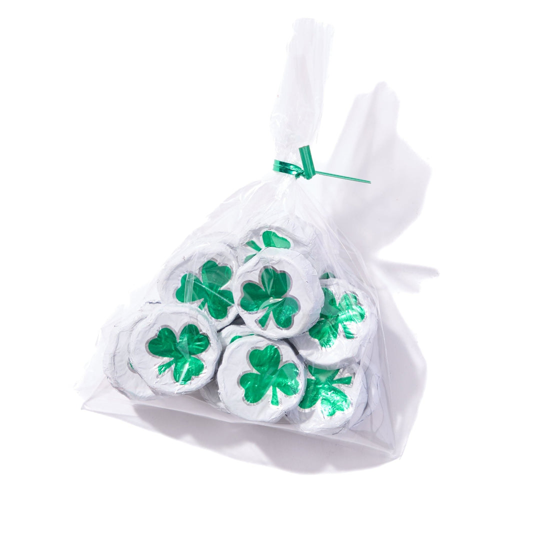 Shamrock Foil Wrapped Milk Chocolates - Handmade | Mueller Chocolate Co.