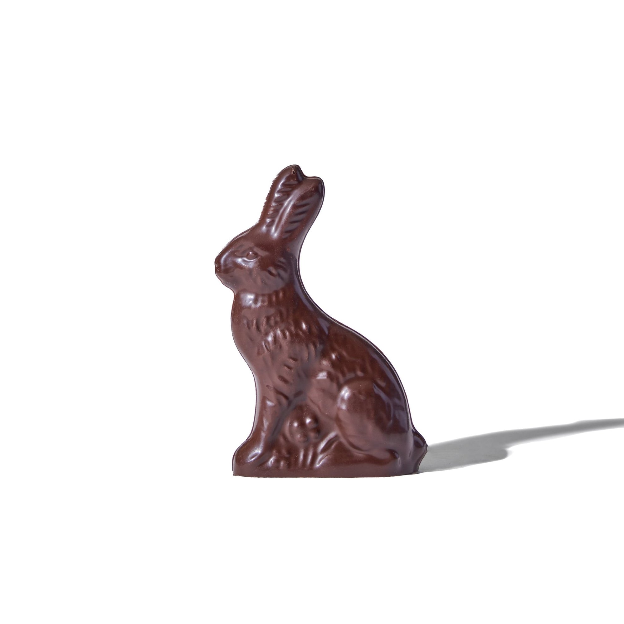 Solid Dark Chocolate Easter Bunny - 2.5 oz - Handmade Chocolate | Mueller Chocolate Co.