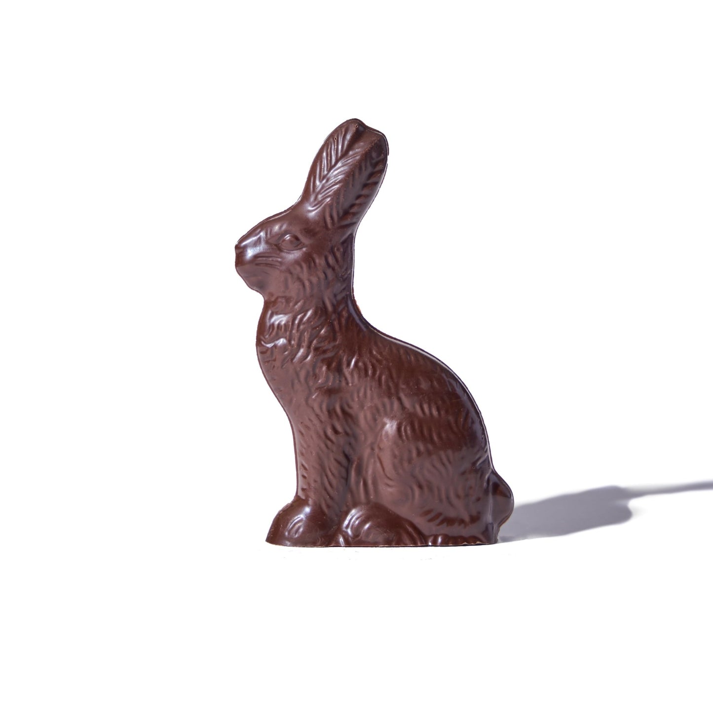 Solid Dark Chocolate Easter Bunny – 4 oz - Handmade | Mueller Chocolate Co.
