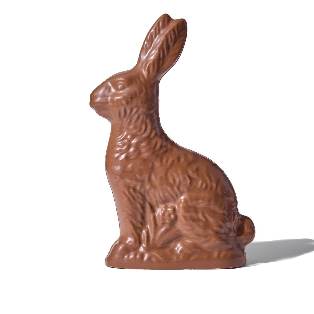 Solid Milk Chocolate Easter Bunny – 12 oz - Handmade Chocolate | Mueller Chocolate Co.