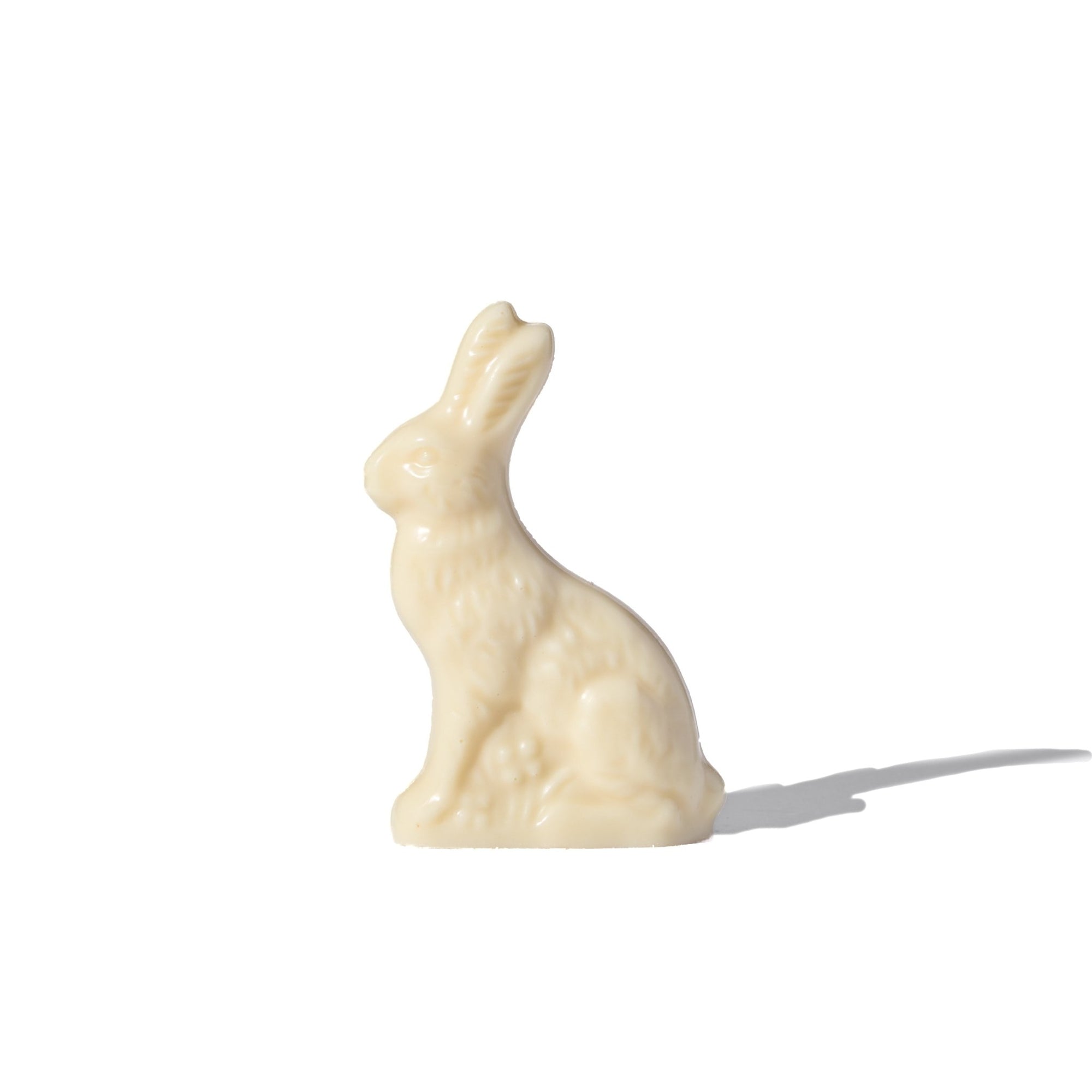 Solid White Chocolate Easter Bunny – 2.5 oz - Handmade Chocolate | Mueller Chocolate Co.