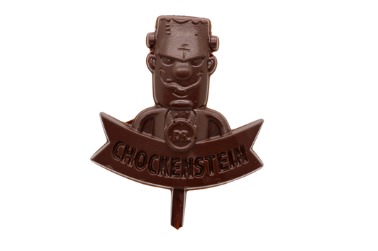 Dark Chocolate Dr. Chockenstein pops - Mueller Chocolate Co
