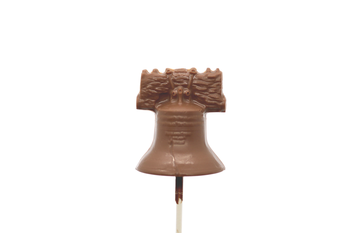 Milk Chocolate LIberty Bell Lollipop | Mueller Chocolate Co