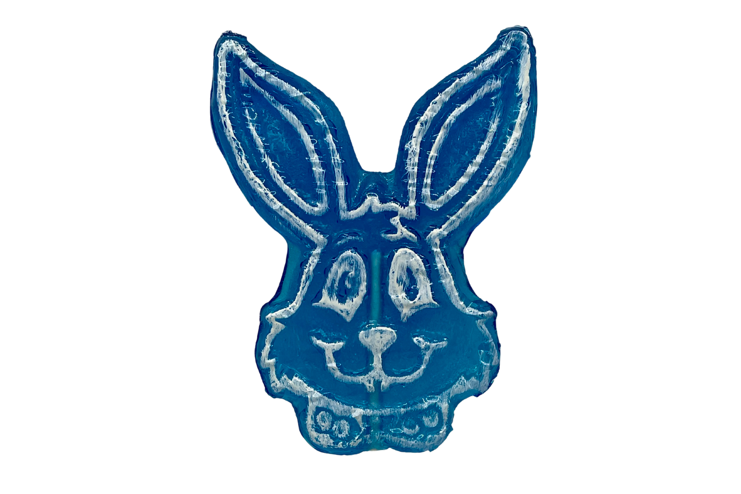 Blue Raspberry Easter Bunny Lollipop | Mueller Chocolate Co.