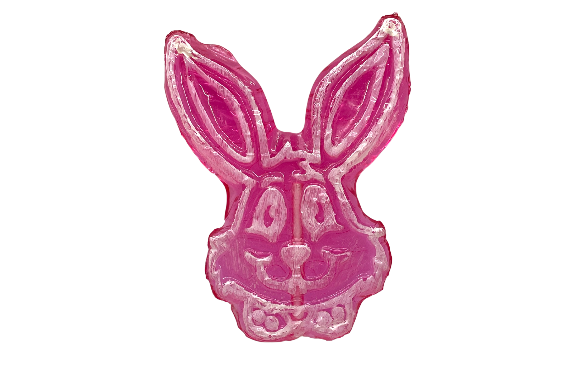 Pink Watermelon Easter Bunny Lollipop | Mueller Chocolate Co.