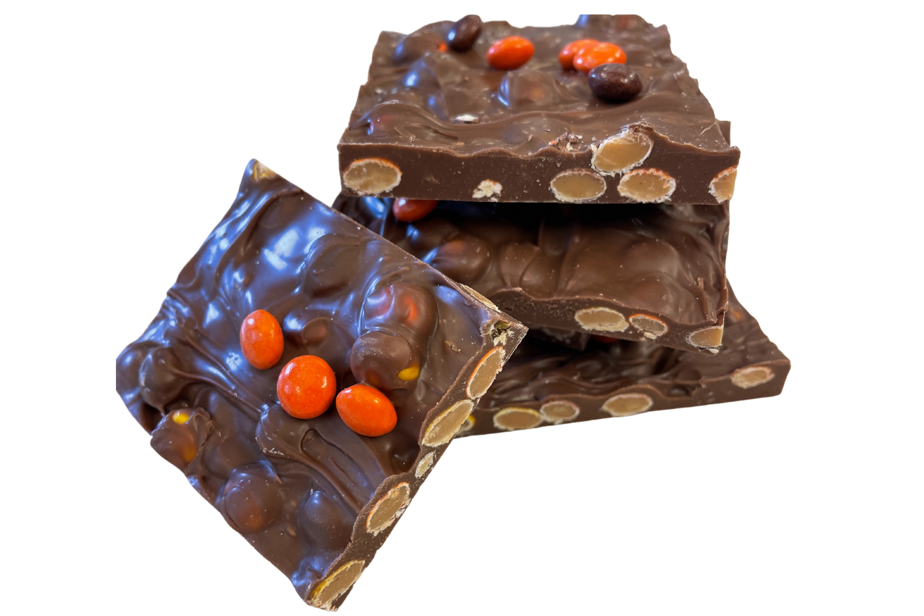 Reeses Pieces Bark | Mueller Chocolate Co