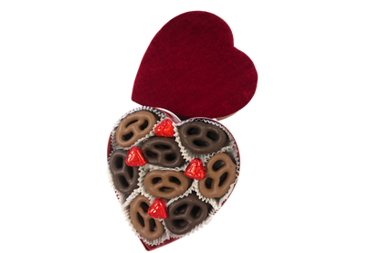 Chocolate Pretzel Valentine Heart | Mueller Chocolate Co