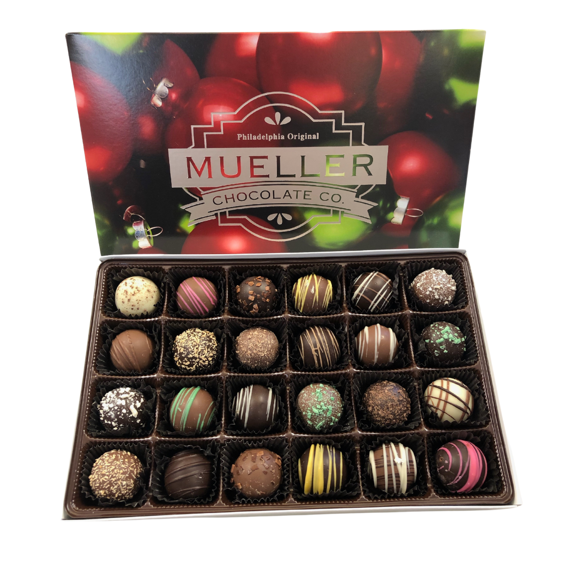 Holiday Chocolate Truffle Box - | Mueller Chocolate Co