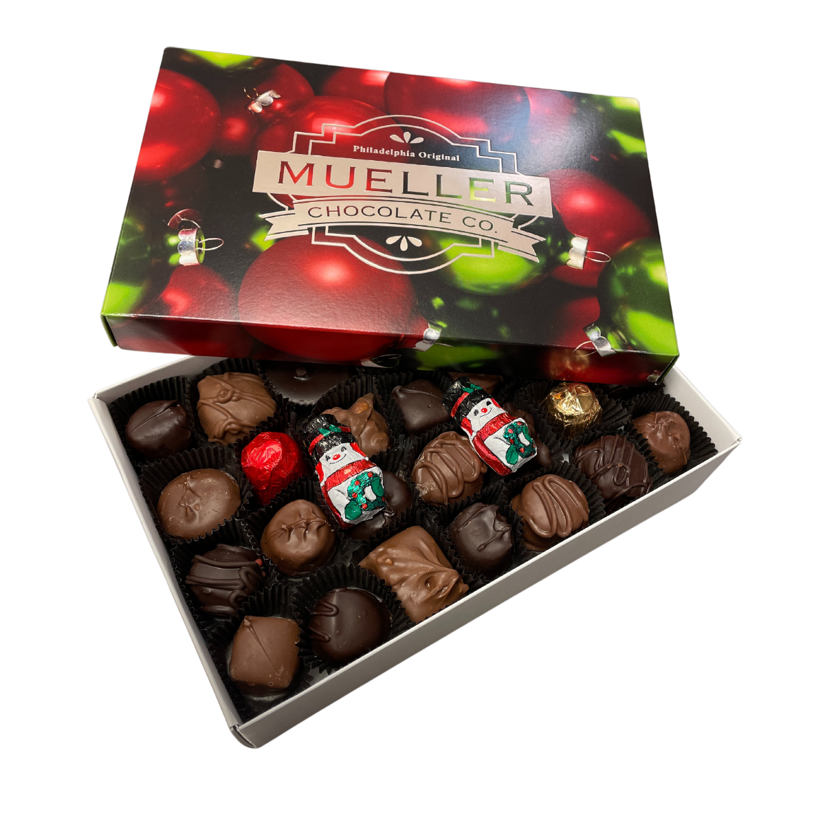 Holiday Milk and Dark Chocolate Assortment - | Mueller Chocolate
