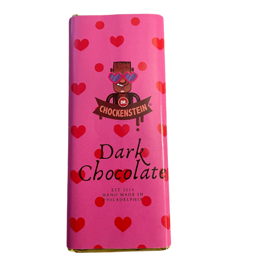 Dr.Chockenstein Valentine Dark Chocolate Bar | Mueller Chocolate Co