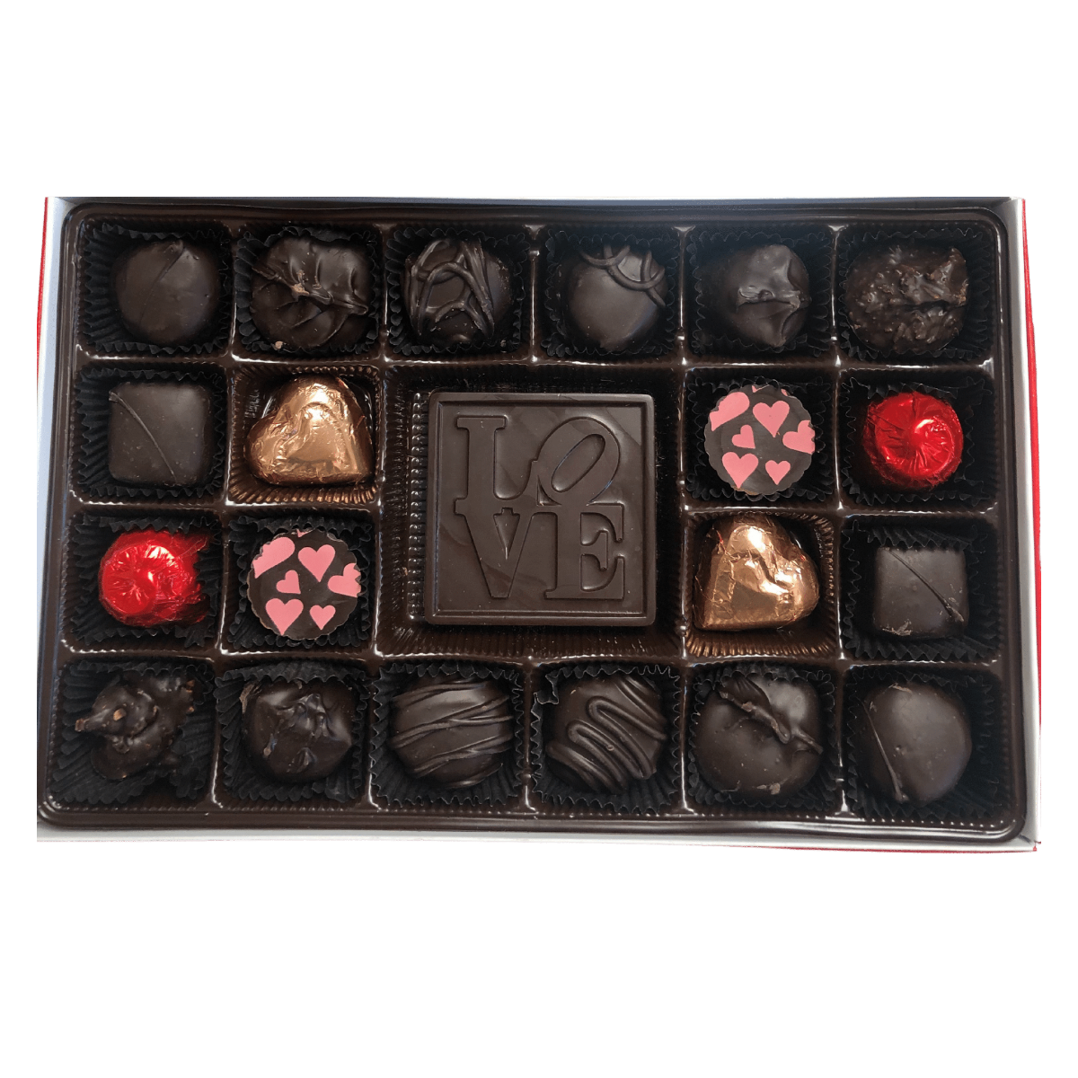 All Dark Chocolate Love Assortment Mueller Chocolate Co