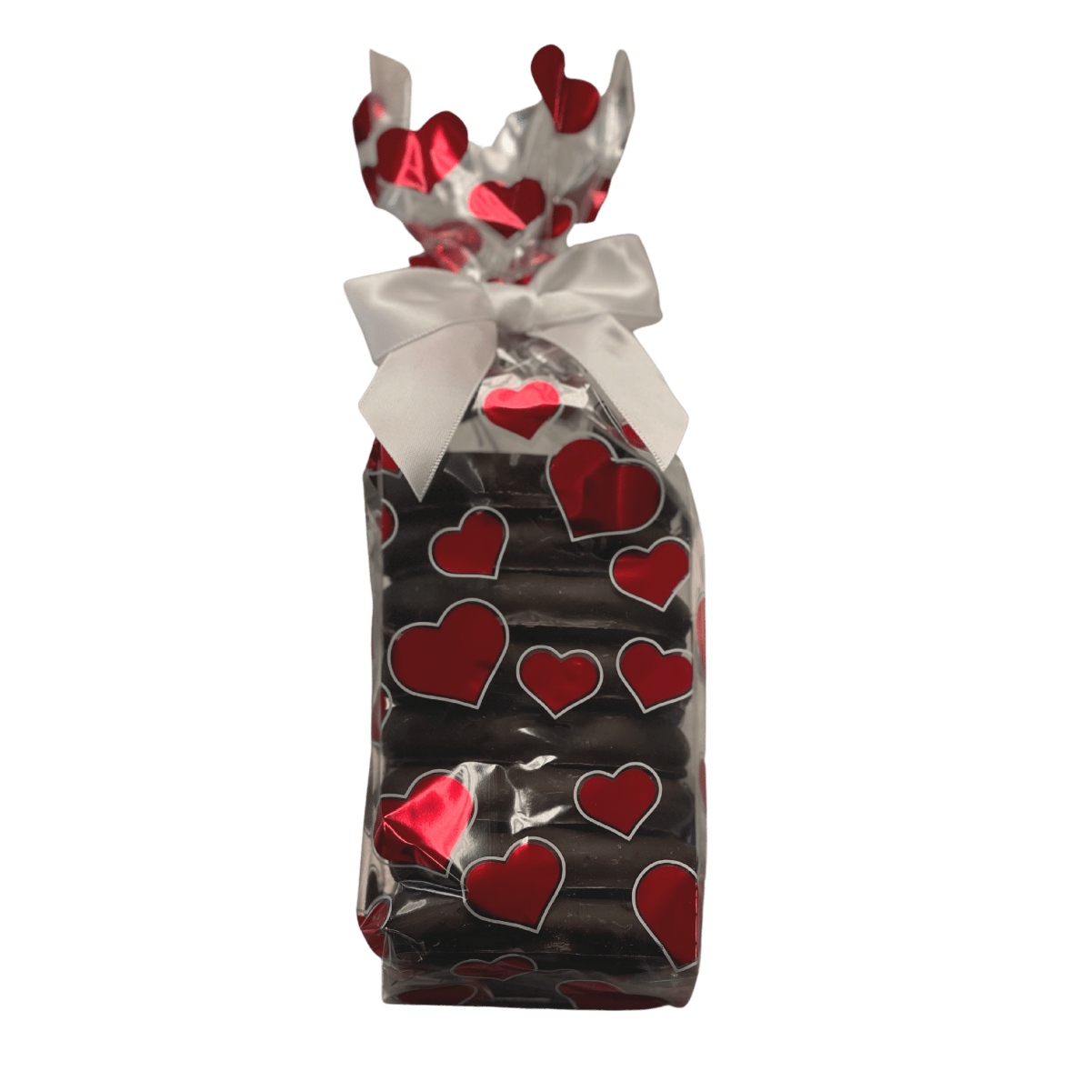 Valentine Dark Chocolate Pretzel Heart Bag